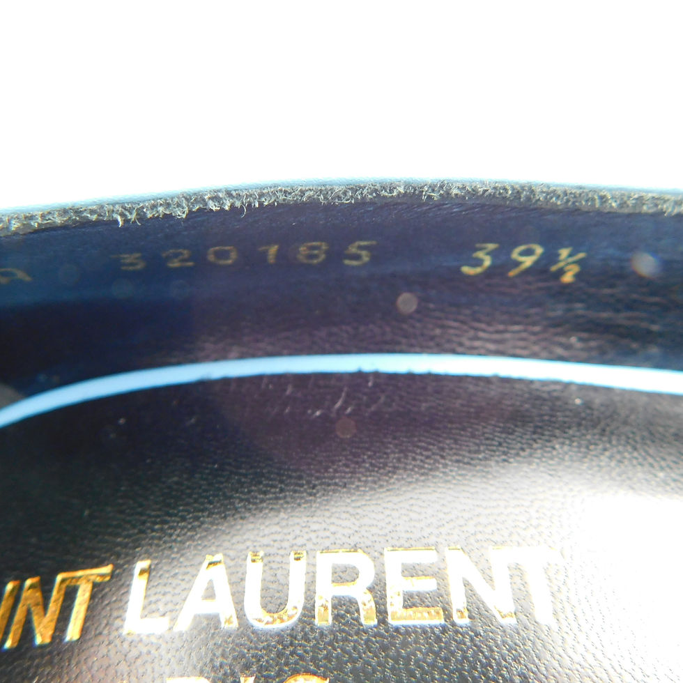 Thumbnail: SAINT LAURENT YSL Size 9 PARIS Blue Spectator Heels Pumps Shoes 39.5 Eur