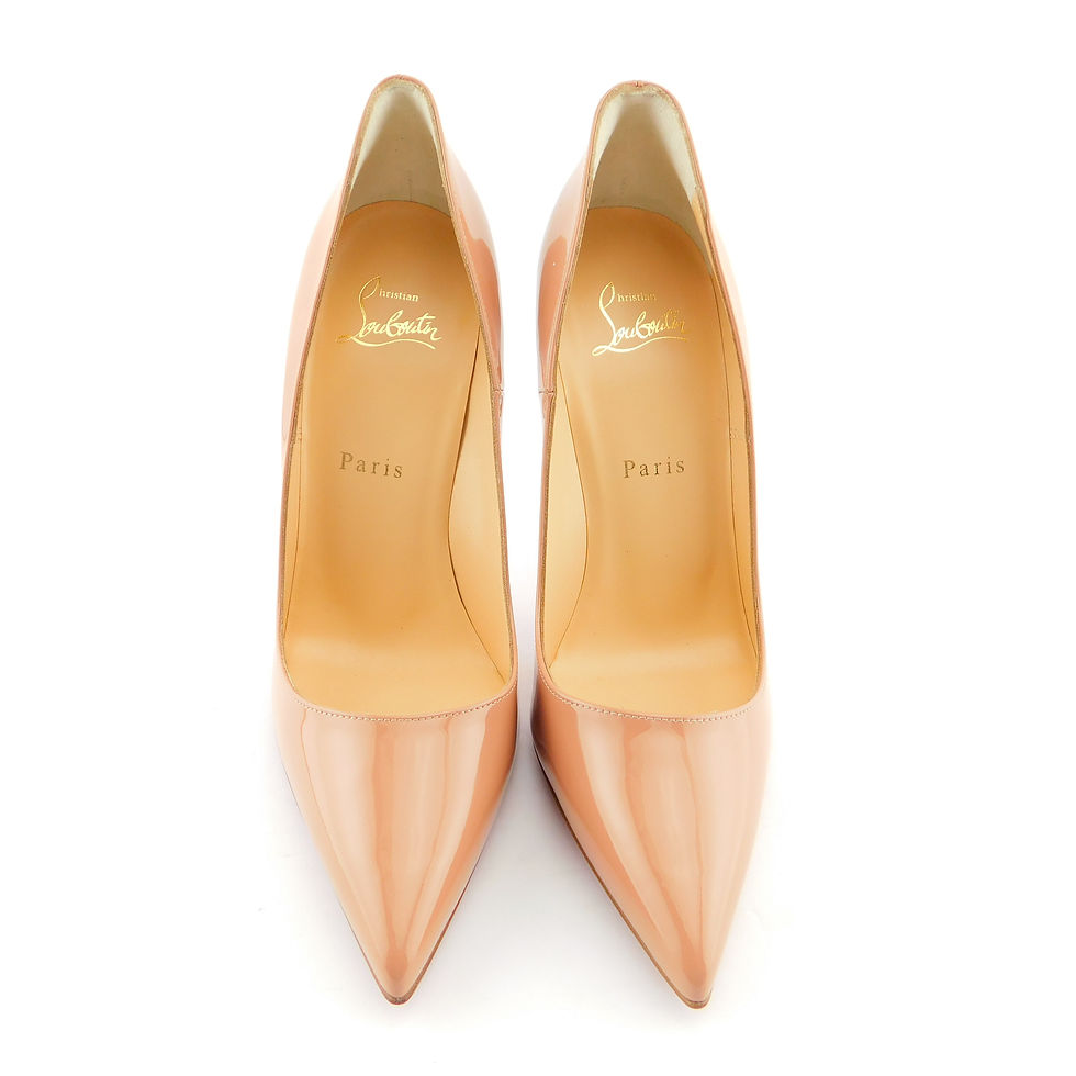 Thumbnail: CHRISTIAN LOUBOUTIN Size 7.5 SO KATE Nude Blush Heels Pumps Shoes 38 Eur