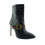 Thumbnail: GUCCI Size 5.5 Sylvie Webbed Black Leather Ankle Boots 35.5 Eur