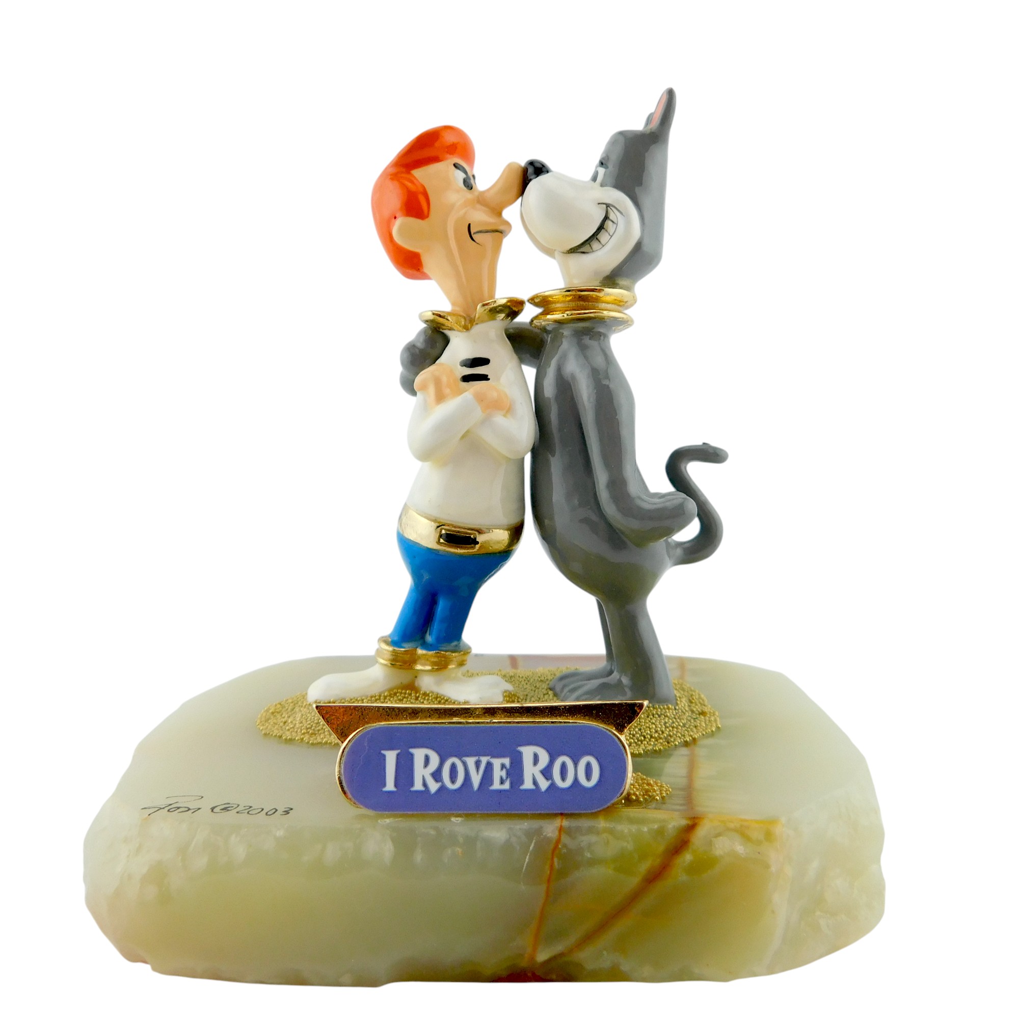 Ron Lee '98 Signed Disney Eeyore Christmas Statue Figurine