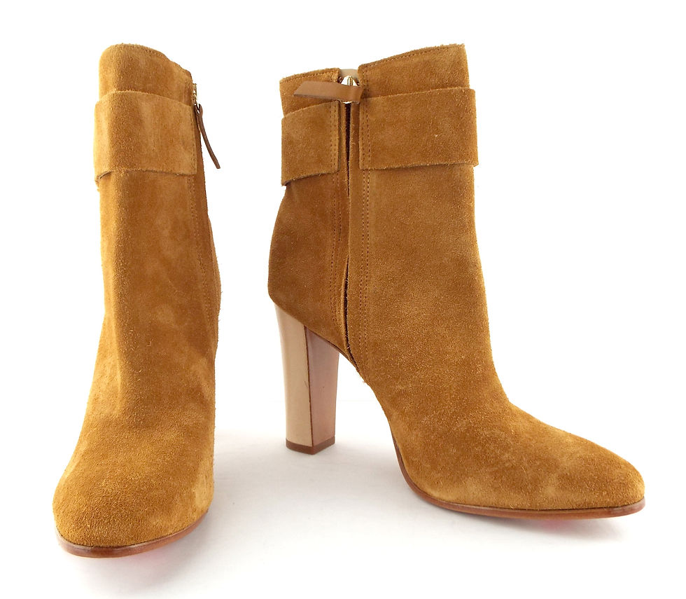 SCHUTZ Beige Suede Ankle Boots Booties Size 10 US