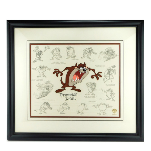 ツウィペン様　オーダーページ Limited Edition TASMANIAN DEVIL MODEL SHEET Warner Bros. Cel