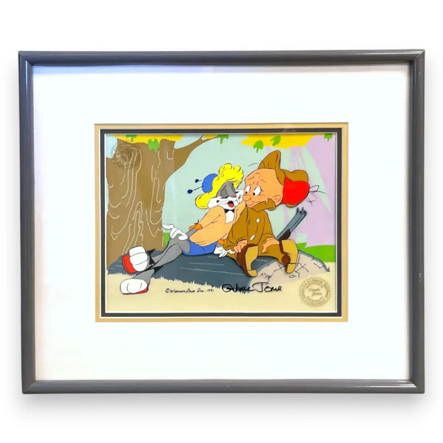 Rabbit Seasoning Bugs Bunny Elmer Chuck Jones Animation Cel