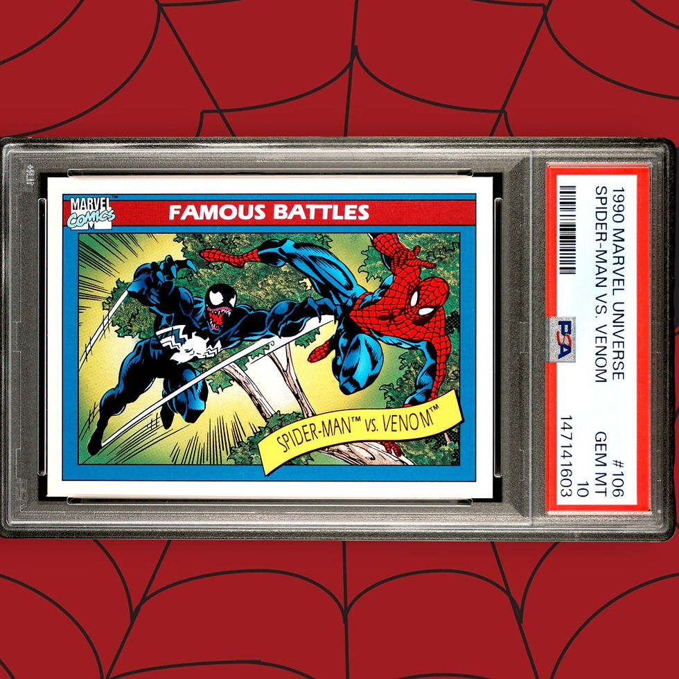 Thumbnail: 1990 Impel Marvel Universe Spider-Man vs. Venom #106 PSA 10