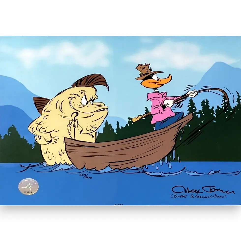 Fish Tale Daffy Duck Chuck Jones Animation Cel