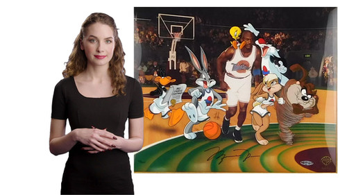 SPACE JAM Michael Jordan Signed Limited Edition Art Cel Warner