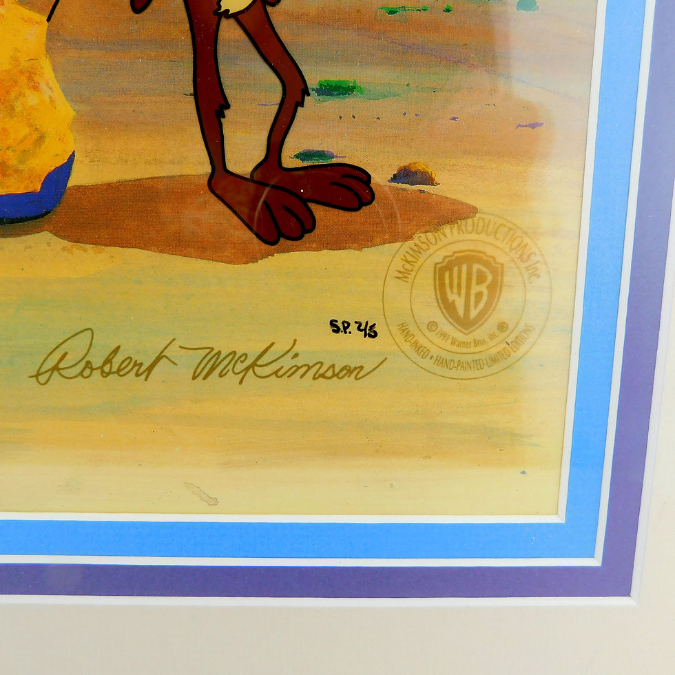Thumbnail: Coyote Strikes Again Cel Robert Mckimson Wile & Roadrunner