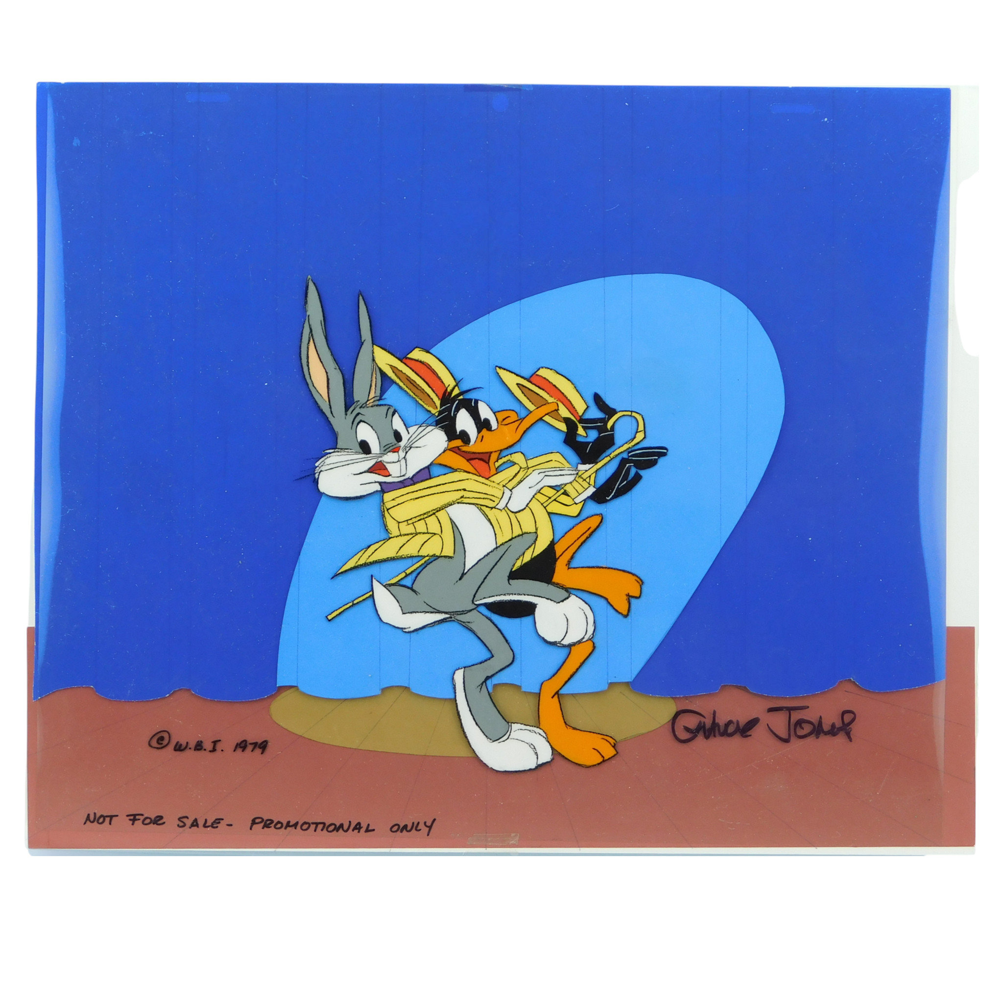 チャック・ジョーンズ ワイリー・コヨーテ セル画 証明書 公式 シルクスクリーン チャック・ジョーンズ 『Just Fur Laughs』 セル画 本物証明書付き