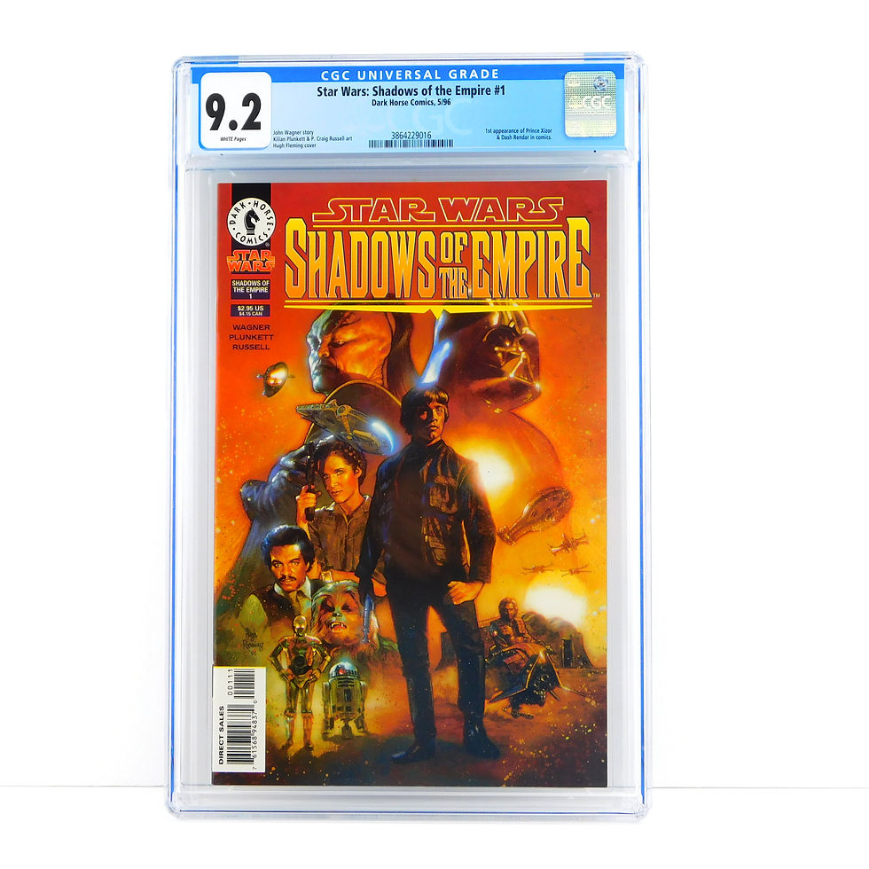 Star Wars Shadows of the Empire #1 CGC 9.2 White Pages Horse Comics