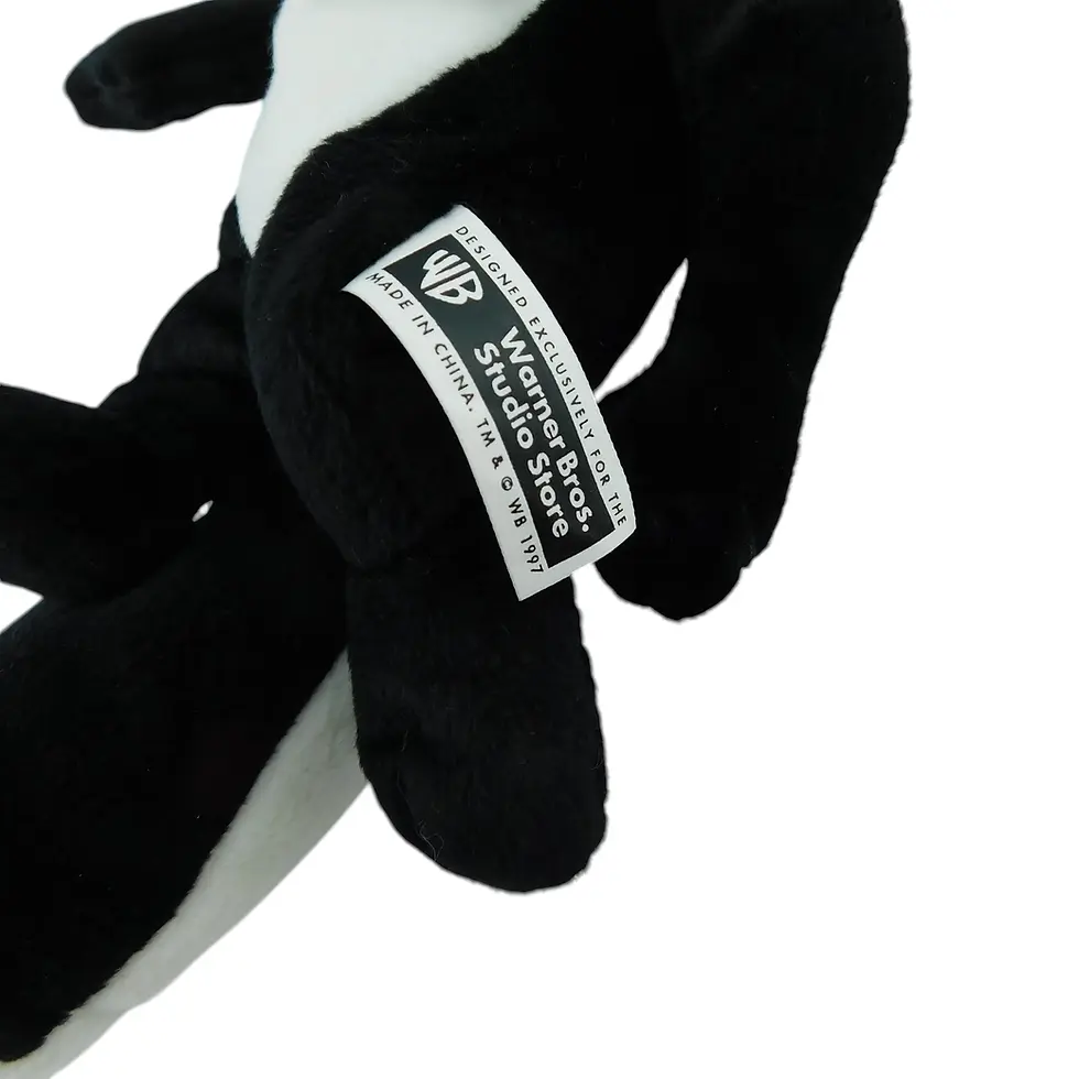 Thumbnail: PEPE LE PEW 1st Edition Bean Bag Plush Warner Bros Exclusive