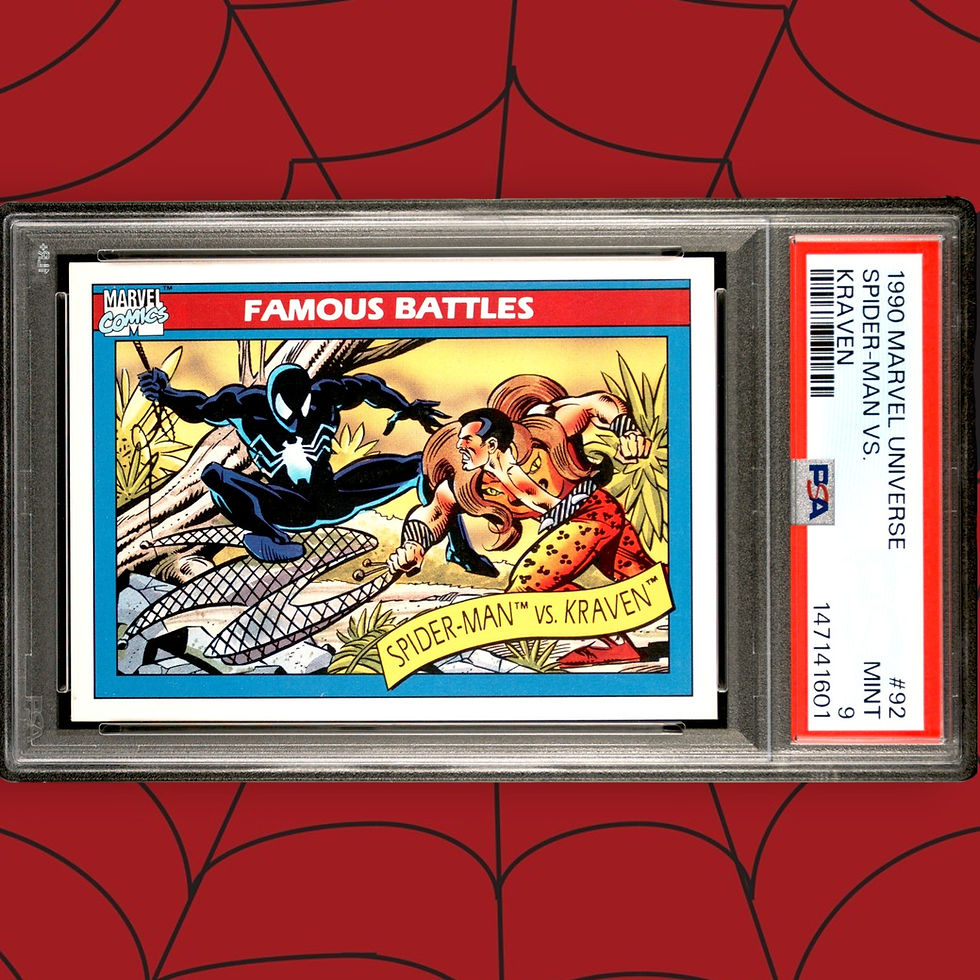1990 Impel Marvel Universe Spider-Man vs. Kraven #92 PSA 9