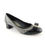 Thumbnail: FERRAGAMO Size 6.5 C Wide VARA Black White Bow Block Heels Pumps Shoes