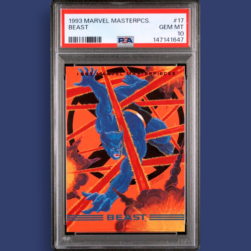 1993 Marvel Masterpieces 17 Beast PSA 10 | ANIMATION AMERICA