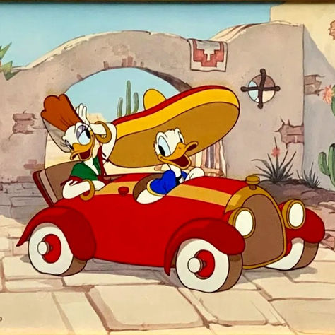 Donald Duck and Daisy Duck Vintage Animation Cel