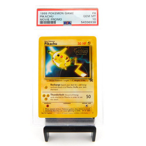 PIKACHU PSA 10 Movie Promo 1999 Pokemon Card #4 Black Star Gem