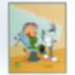 RABBIT OF SEVILLE III Chuck Jones Signed Cel Bugs Bunny Elmer Cell Art