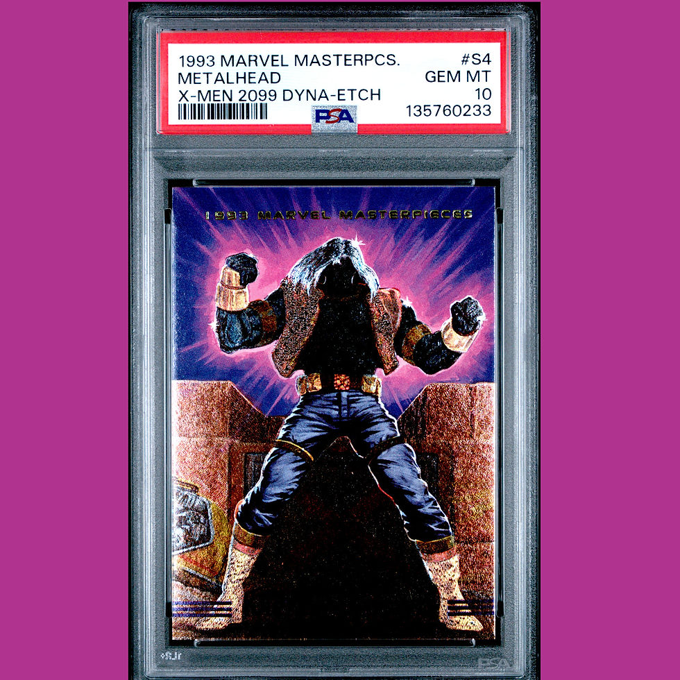 1993 Marvel Masterpieces PSA 10 X-Men 2099 METALHEAD #S4 Dyna-Etch Insert Card