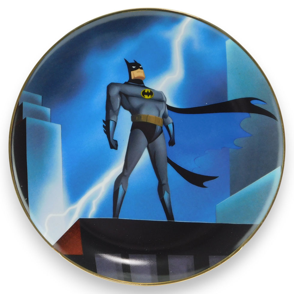 Batman Lightning Warner Bros Galleries Limited Edition Plate