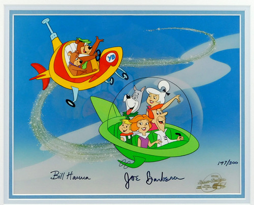 Jetsons Yogi Bear Hanna-Barbera Signed Limited Edition Art Cel