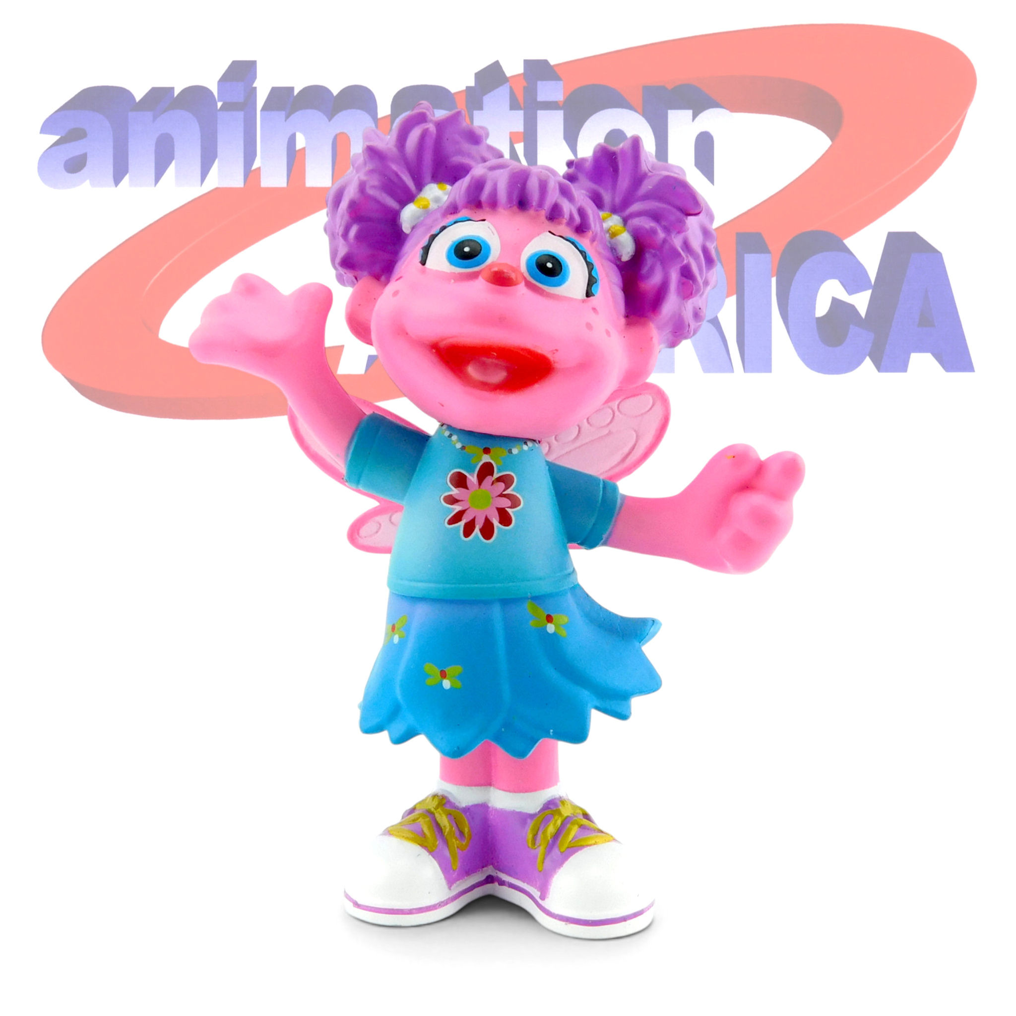 Sesame Street Place Abby Cadabby Fairy PVC Figure Pink 3” Fill-A-Bus Collect