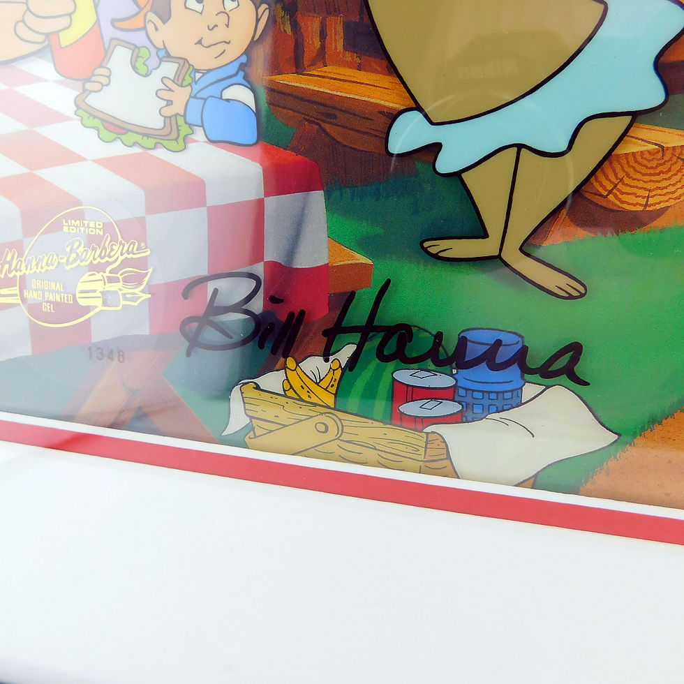 Thumbnail: Yogi Bear for Ranger Limited Edition Cel signed by Bill Hanna and Joe Barbera.