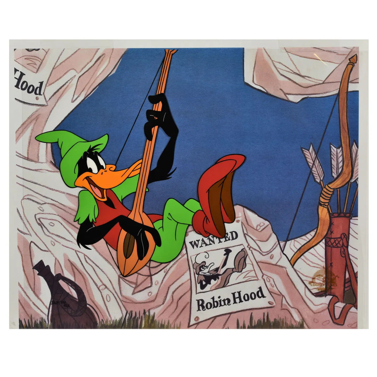 Robin Hood A/P Daffy Duck Limited Edition Hand Painted Cel