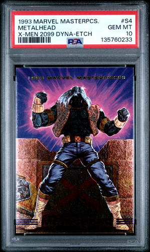 1993 Marvel Masterpieces PSA 10 X-Men 2099 METALHEAD #S4 Dyna-Etch