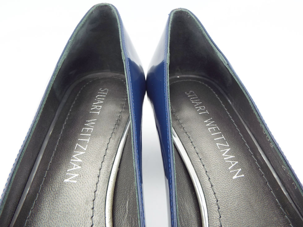 Thumbnail: STUART WEITZMAN Deep Blue Patent Pumps 6.5