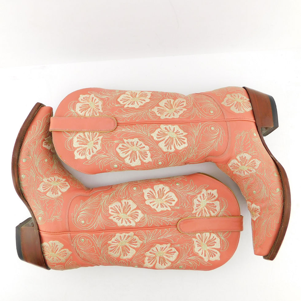 Thumbnail: OLD GRINGO Size 8.5 Pink Embroidered Floral Western Boots