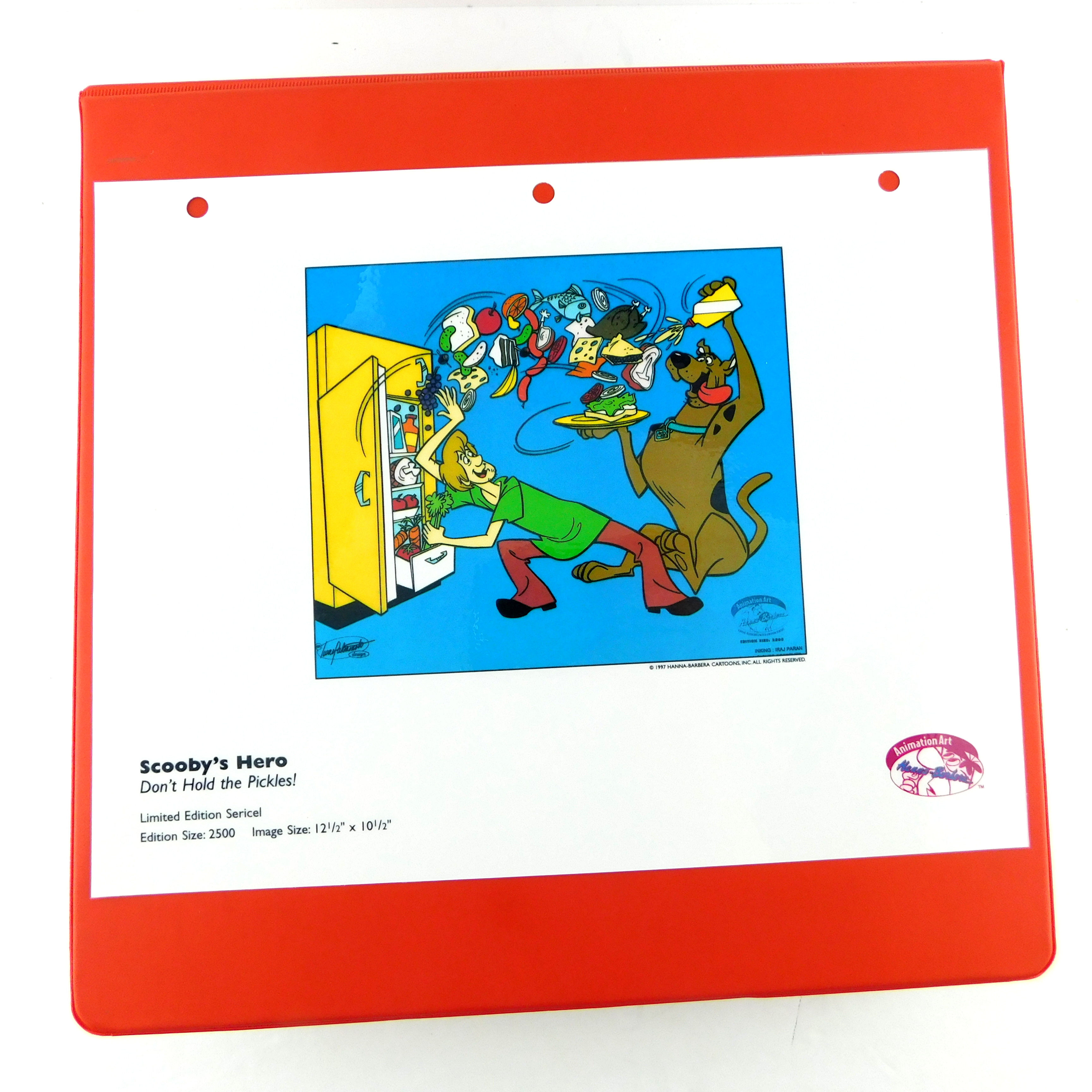 Shaggy Scooby Doo Hanna Barbera Gallery Laminated Cel Binder Page