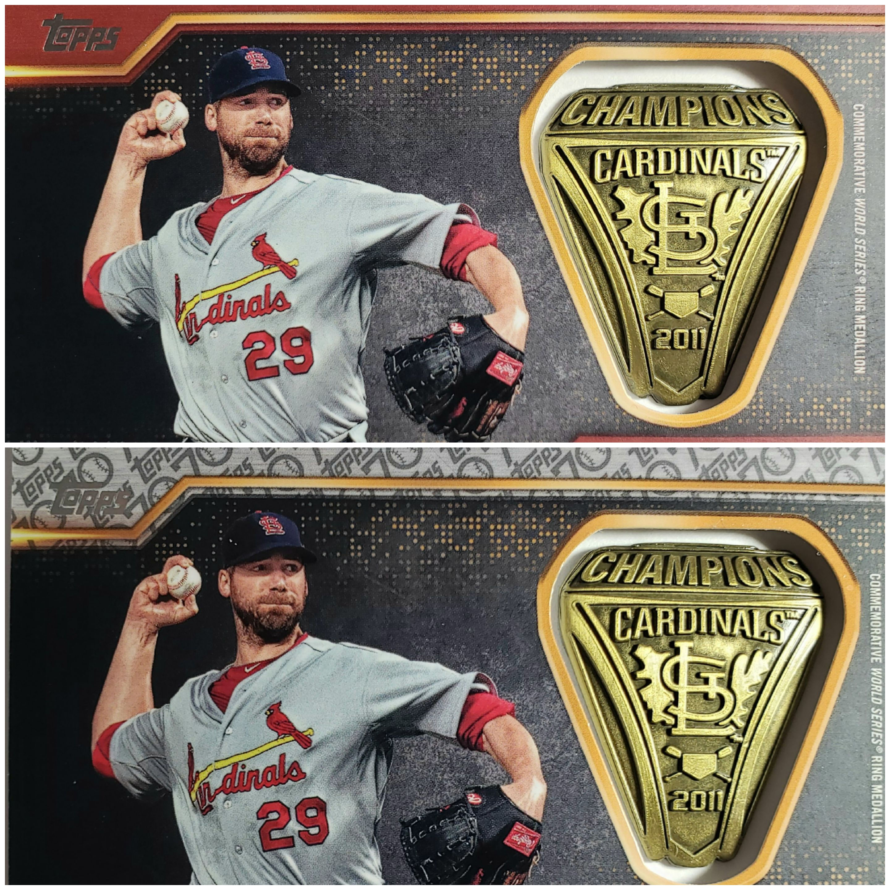 2021 Topps Chris Carpenter World Series Ring Relic #1 Set