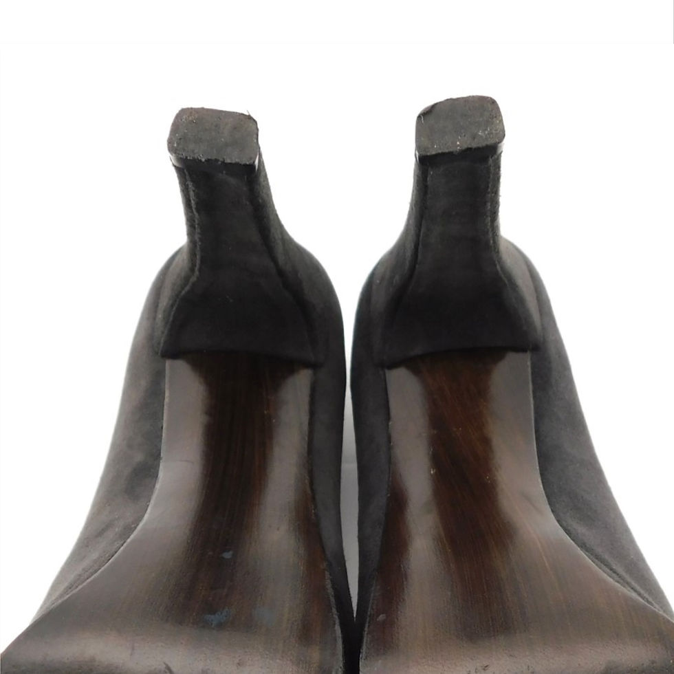 Thumbnail: STUART WEITZMAN Gray Suede Platform Heel Pumps 6