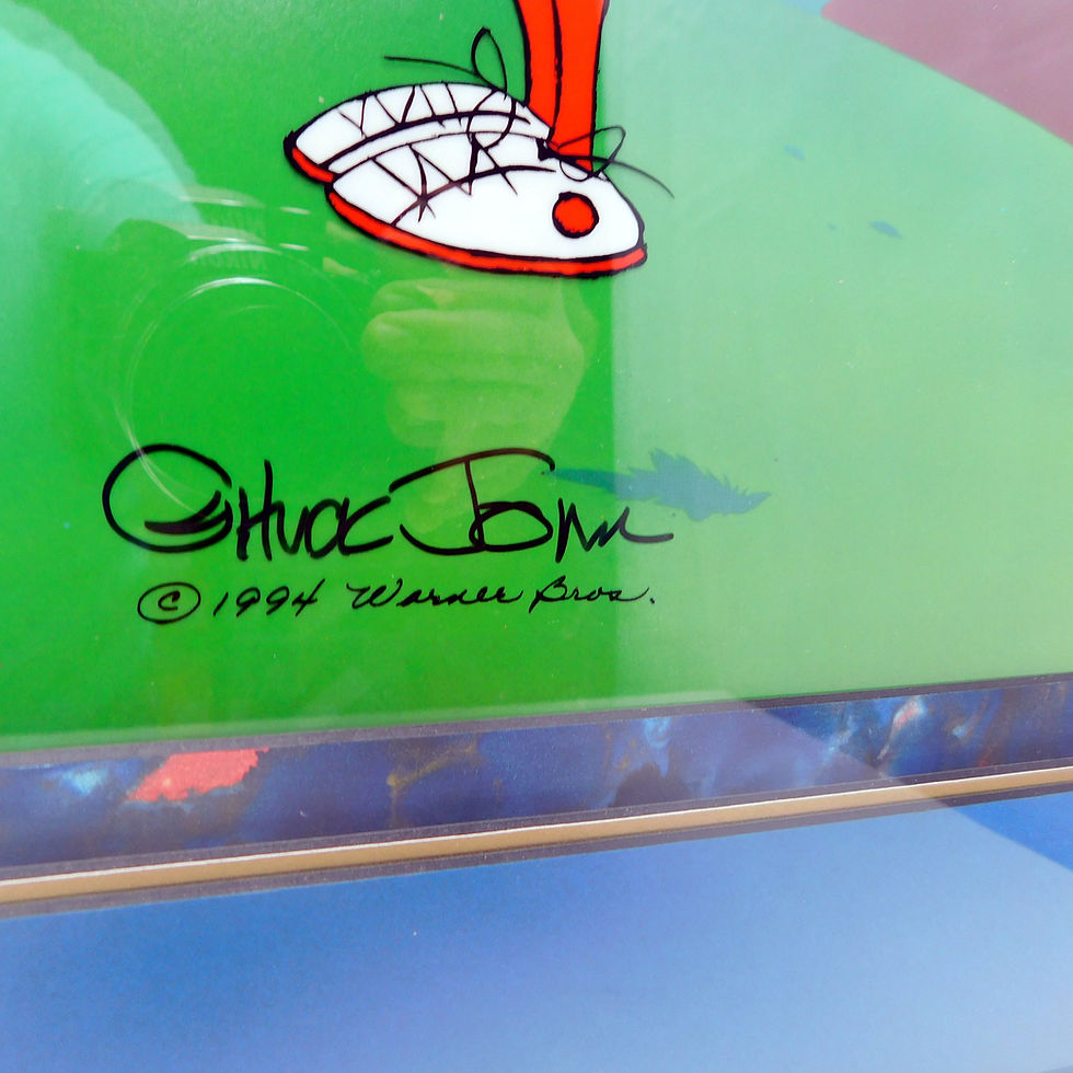 Thumbnail: Bugs BUnny and Marvin the Martian Signed Chuck Jones Cel