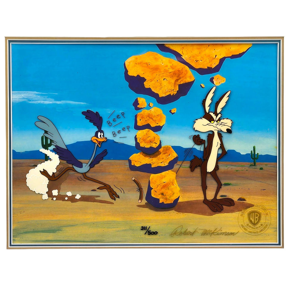 COYOTE STRIKES AGAIN Cel #311/500 Robert Mckimson Wile & Road Runner