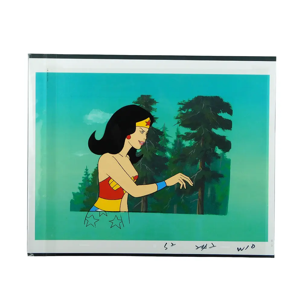 Wonder Woman Animation Production Cel from Hanna-Barbera #W10