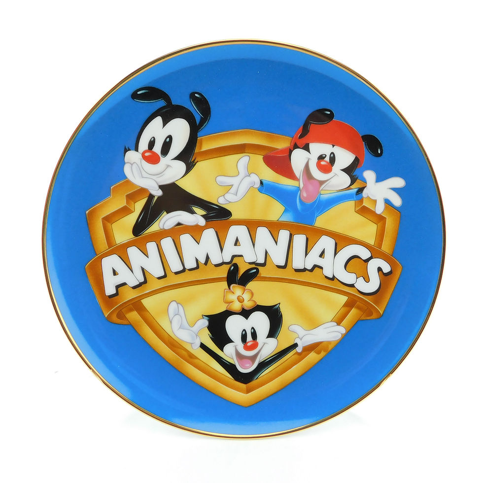 ANIMANIACS Wakko Yakko Dot Warner Bros. Limited Edition Plate