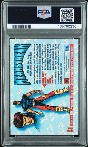 1993 Marvel Masterpieces #S1 MEANSTREAK X-Men 2099 Dyna-Etch PSA 7