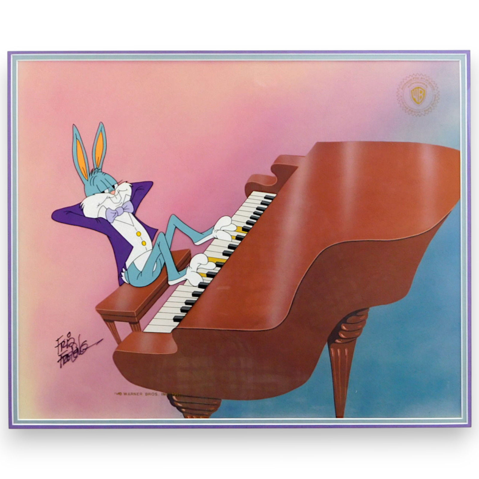 Bugs Bunny Rhapsody Rabbit Friz Freleng Signed Limited Cel