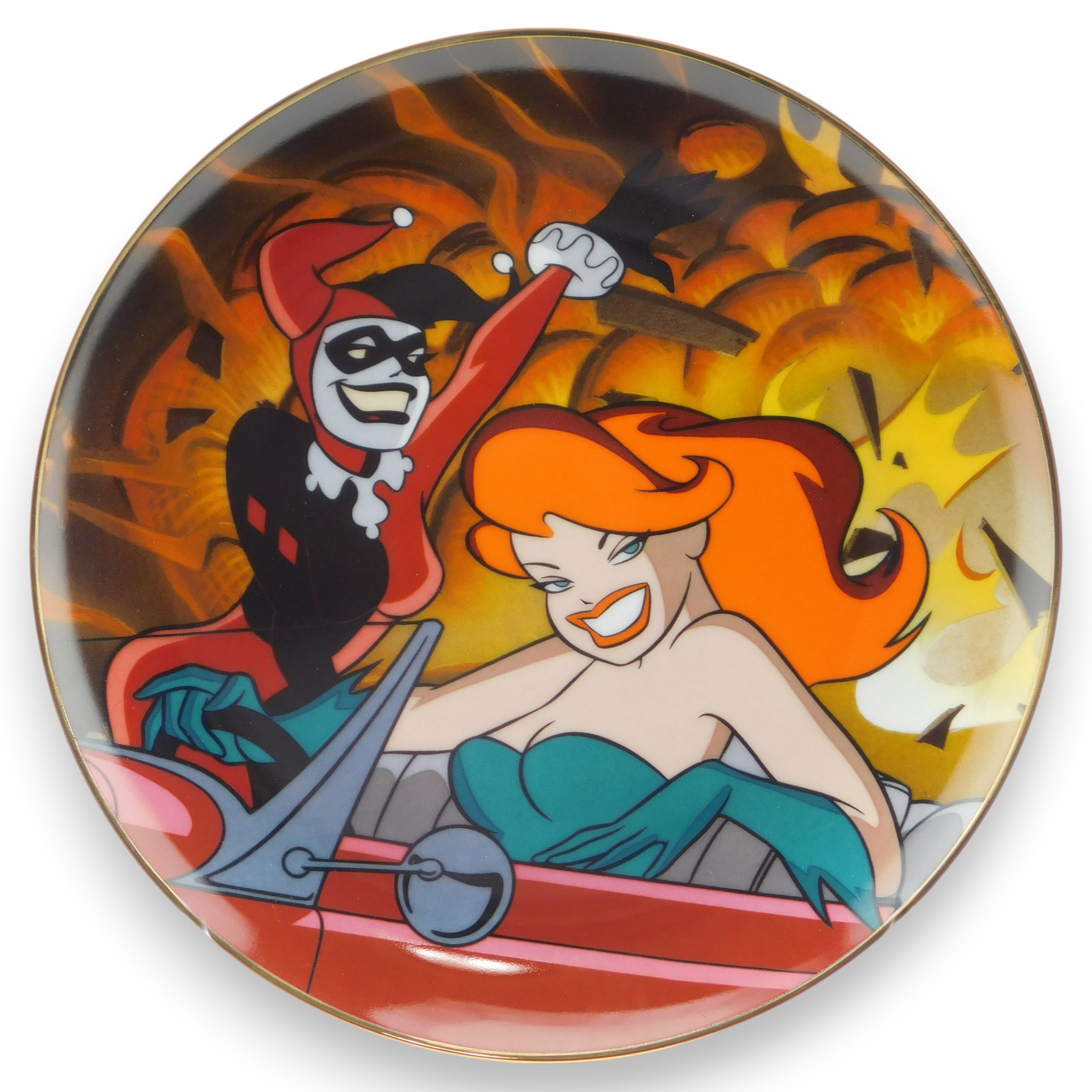 Harley Quinn Poison Ivy Warner Bros Galleries Limited Edition Plate