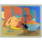 Call Me a Cab Daffy and Hassan Chuck Jones Animation Cel