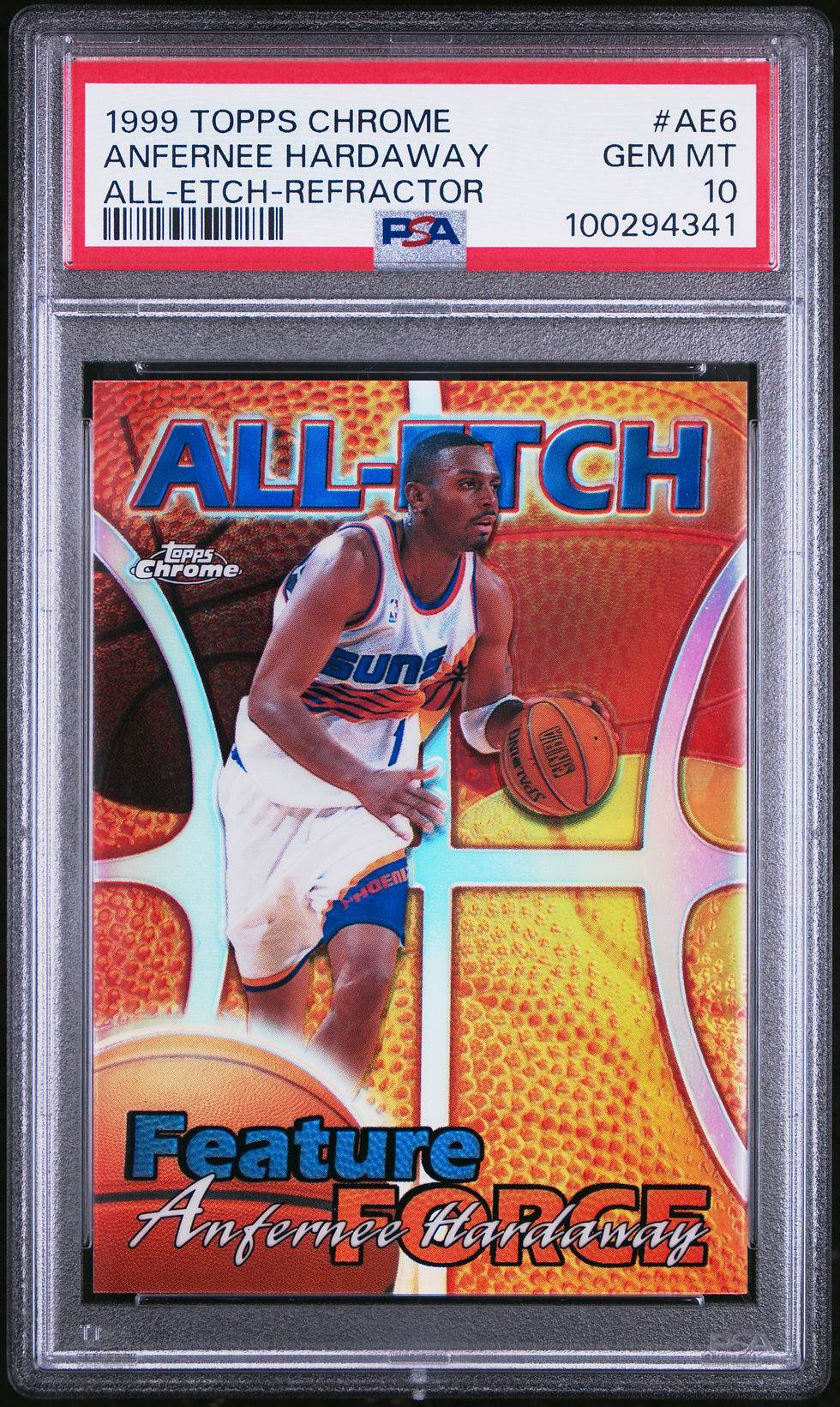 Thumbnail: 1999 TOPPS Chrome Refractor ALL-ETCH AE6 Anfernee Hardaway PSA 10