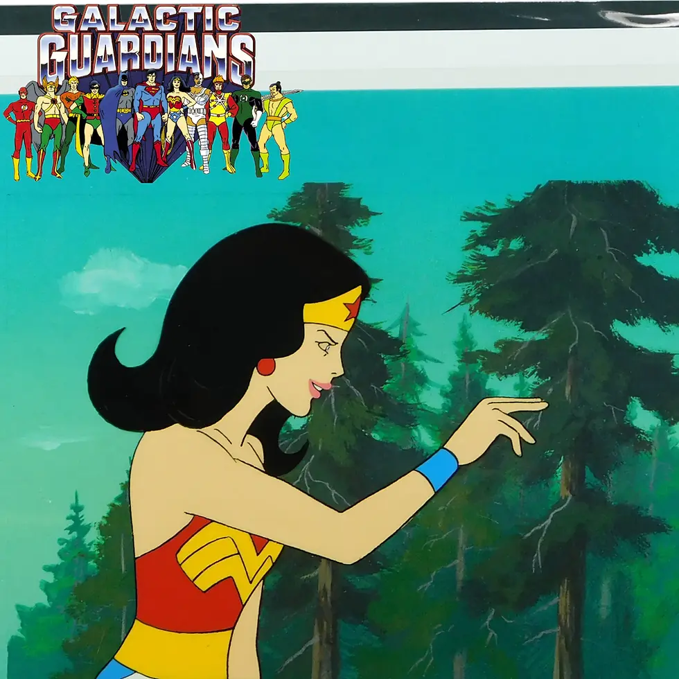 Wonder Woman Animation Production Cel from Hanna-Barbera #W14