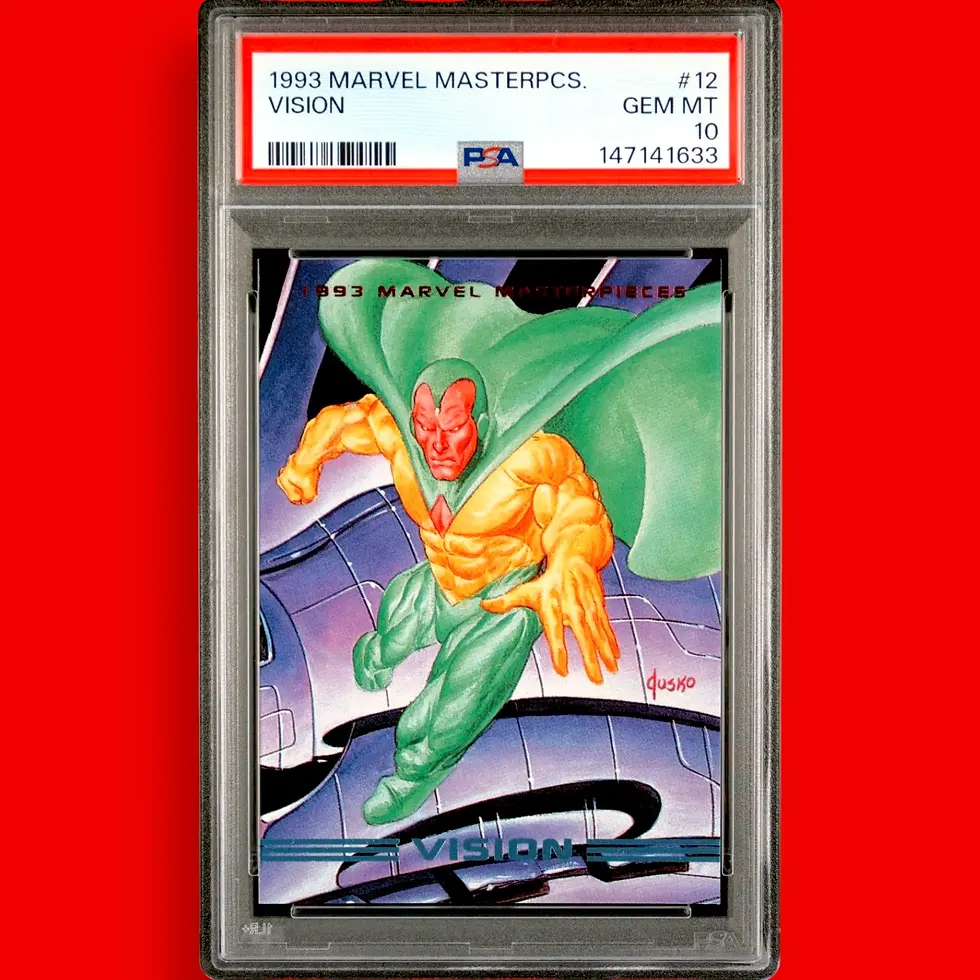 1993 Marvel Masterpieces 12 Vision PSA 10