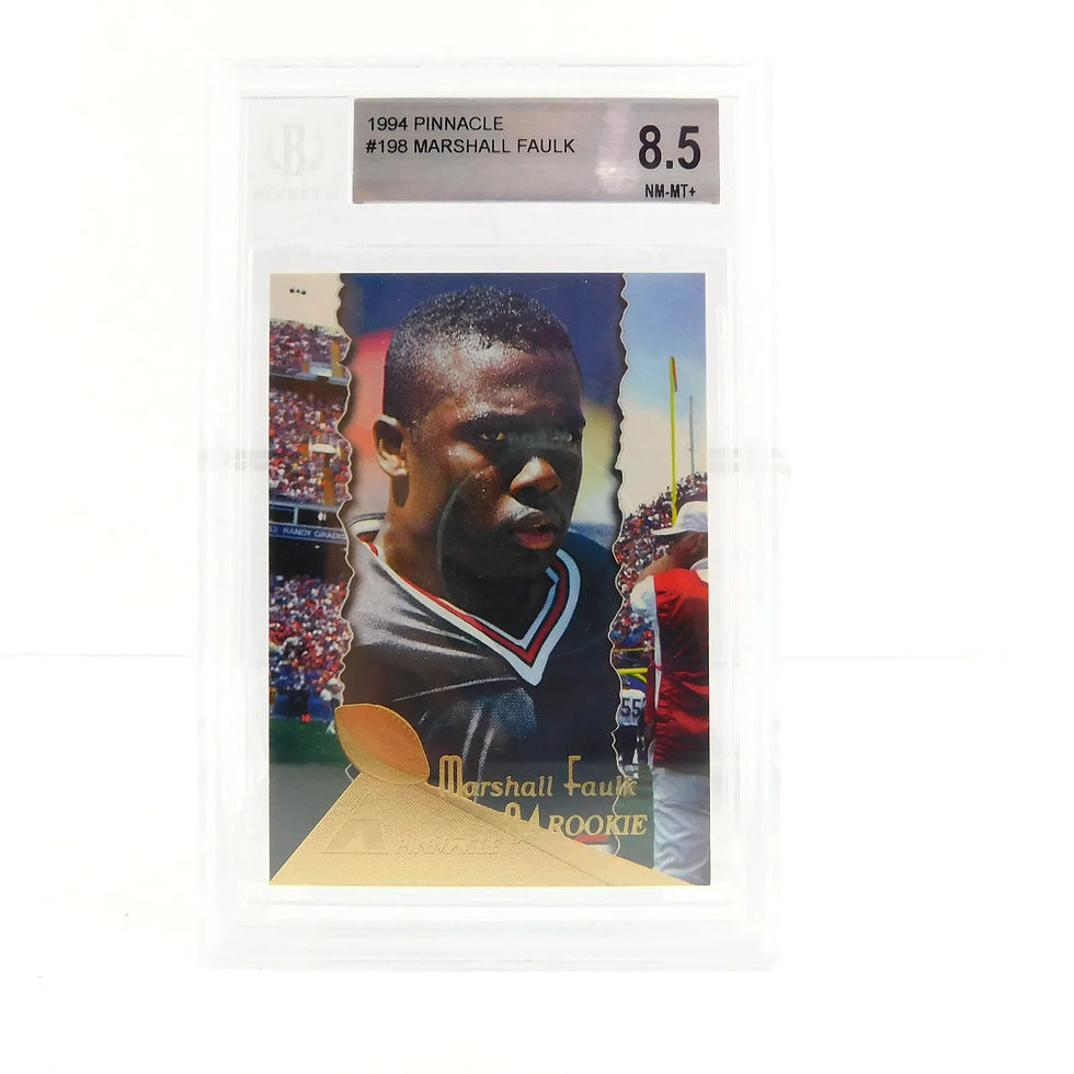 1994 Marshall Faulk rookie #198 Pinnacle BGS 8.5 front image