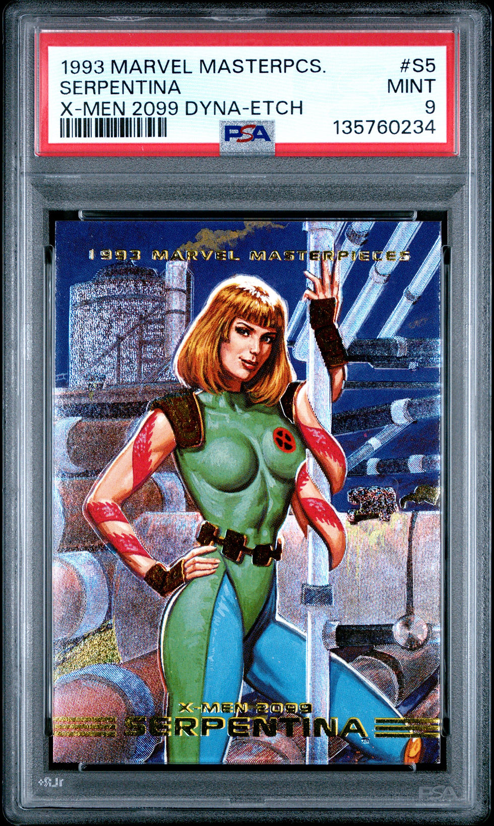 1993 Marvel Masterpieces PSA 9 X-Men 2099 SERPENTINA #S5 Dyna-Etch