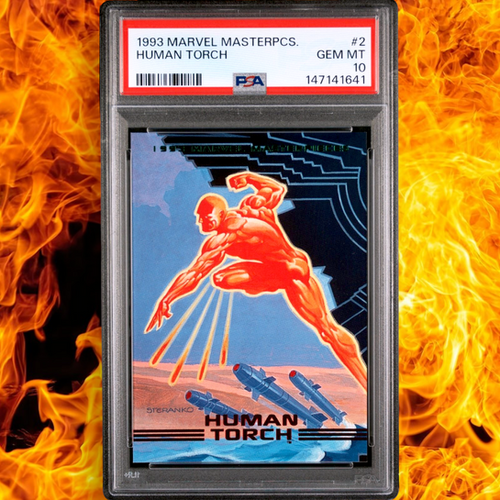 1993 Marvel Masterpieces 2 Human Torch PSA 10 | ANIMATION AMERICA
