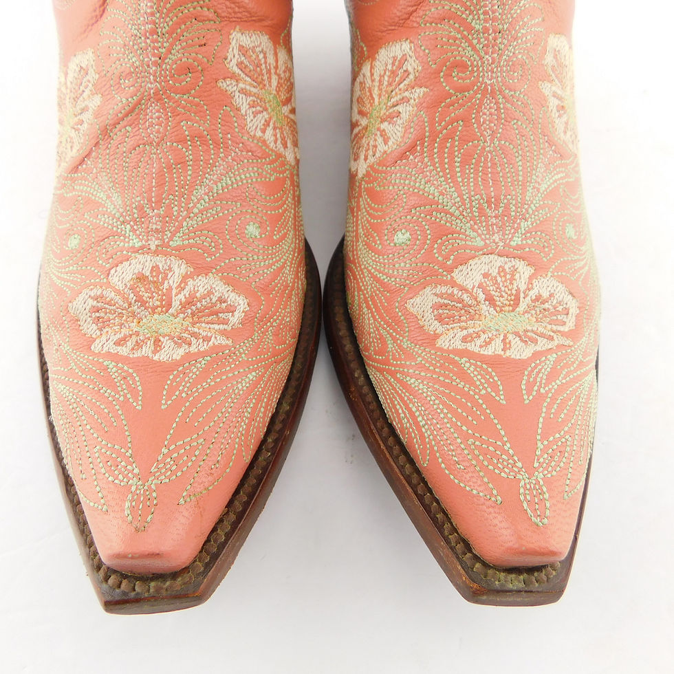 Thumbnail: OLD GRINGO Size 8.5 Pink Embroidered Floral Western Boots