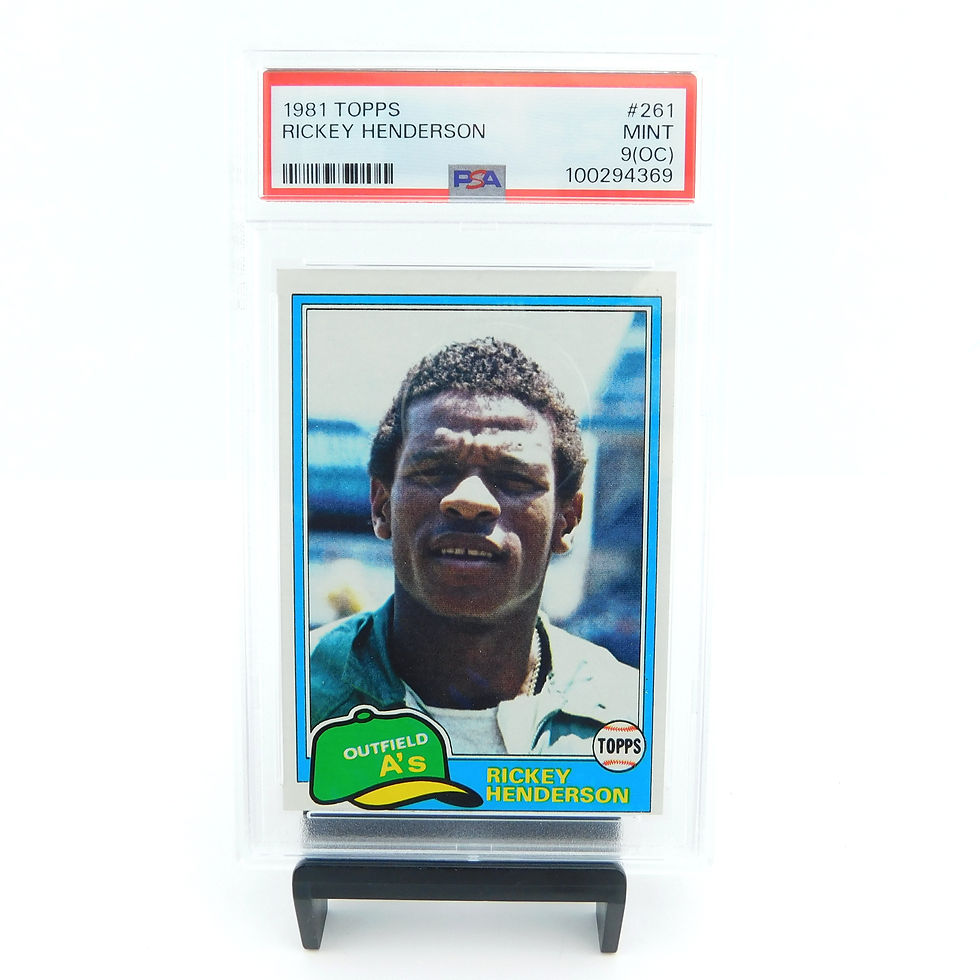 RICKEY HENDERSON 1981 Topps #261 PSA NM-MT 9 OC