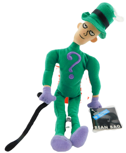 1999 The RIDDLER Batman Villain Plush Bean Bag WB Store | ANIMATION AMERICA