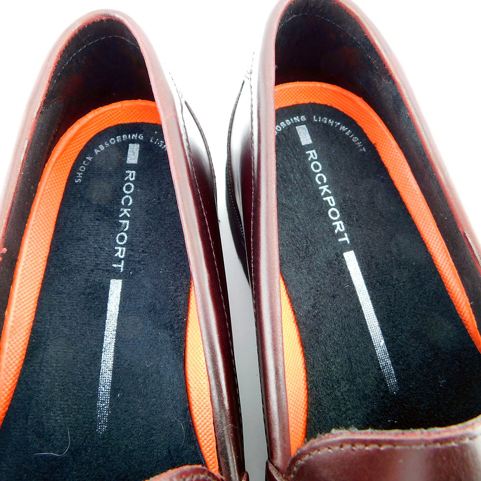 Thumbnail: ROCKPORT Size 10 E Wide MODERN PREP Burgundy Penny Loafers Shoes